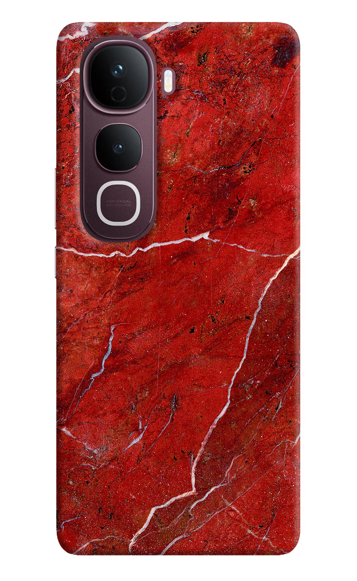 Red Marble Design Vivo Y400 Pro 5G Back Cover