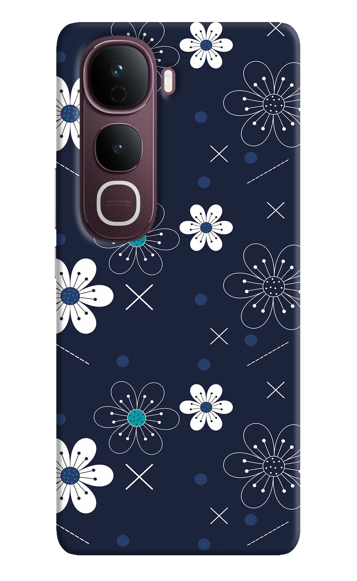 Flowers Vivo Y400 Pro 5G Back Cover