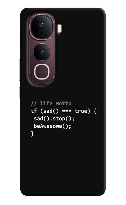 Life Motto Code Vivo Y400 Pro 5G Back Cover