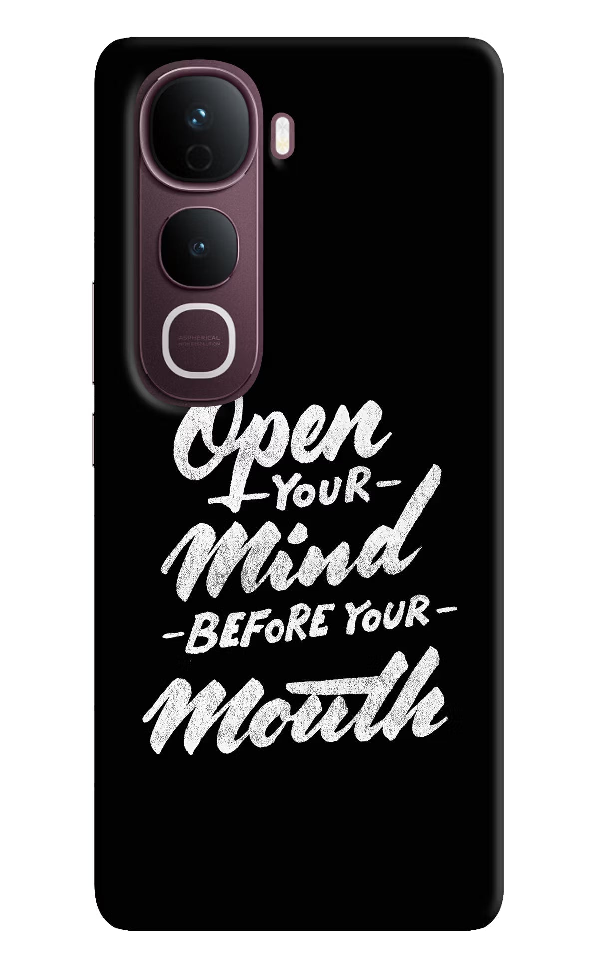 Open Your Mind Before Your Mouth Vivo Y400 Pro 5G Back Cover