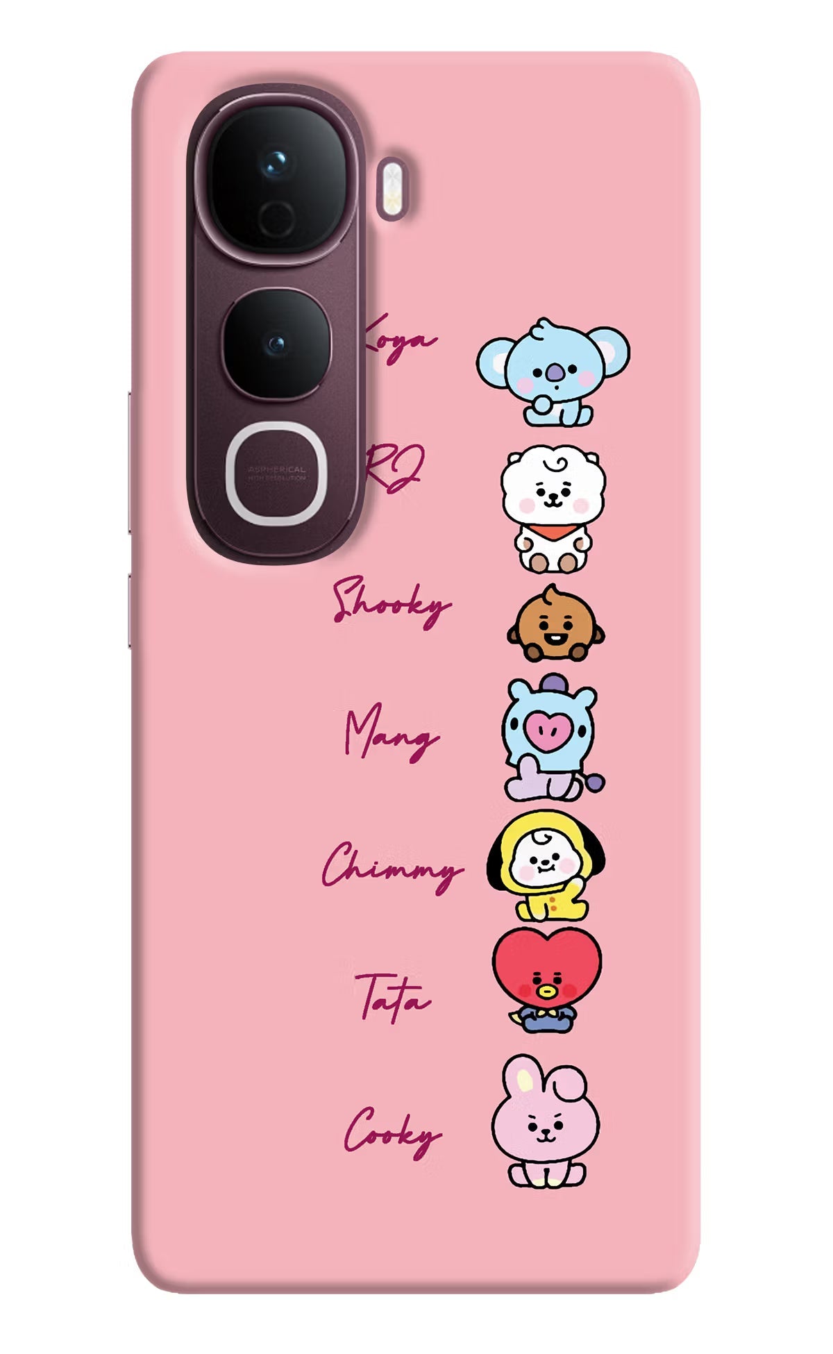 BTS names Vivo Y400 Pro 5G Back Cover