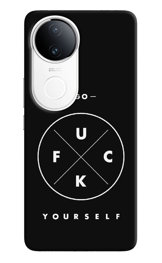 Go Fuck Yourself iQOO Z10R 5G Back Cover