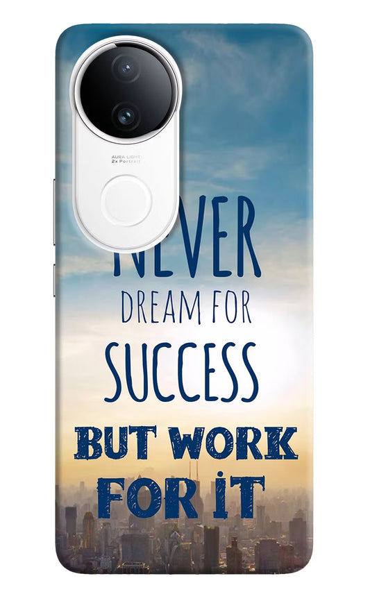 Never Dream For Success But Work For It iQOO Z10R 5G Back Cover