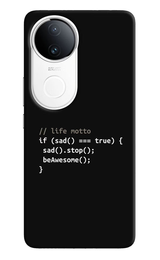 Life Motto Code iQOO Z10R 5G Back Cover