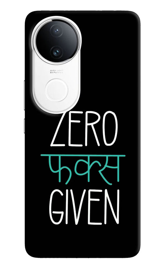 Zero Fucks Given iQOO Z10R 5G Back Cover