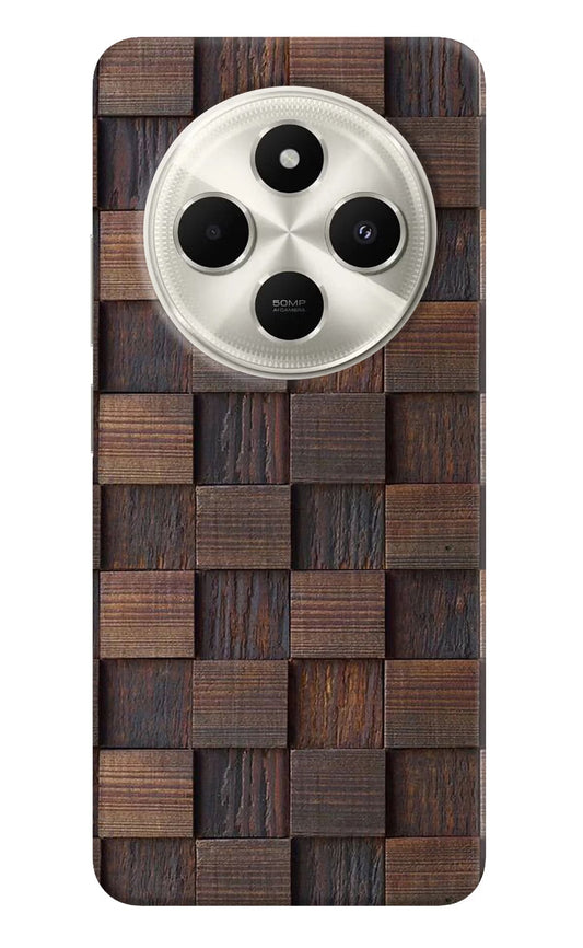 Wooden Cube Design Poco C75 5G Back Cover