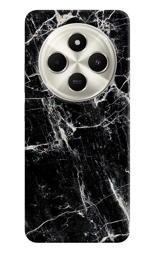 Black Marble Texture Poco C75 5G Back Cover