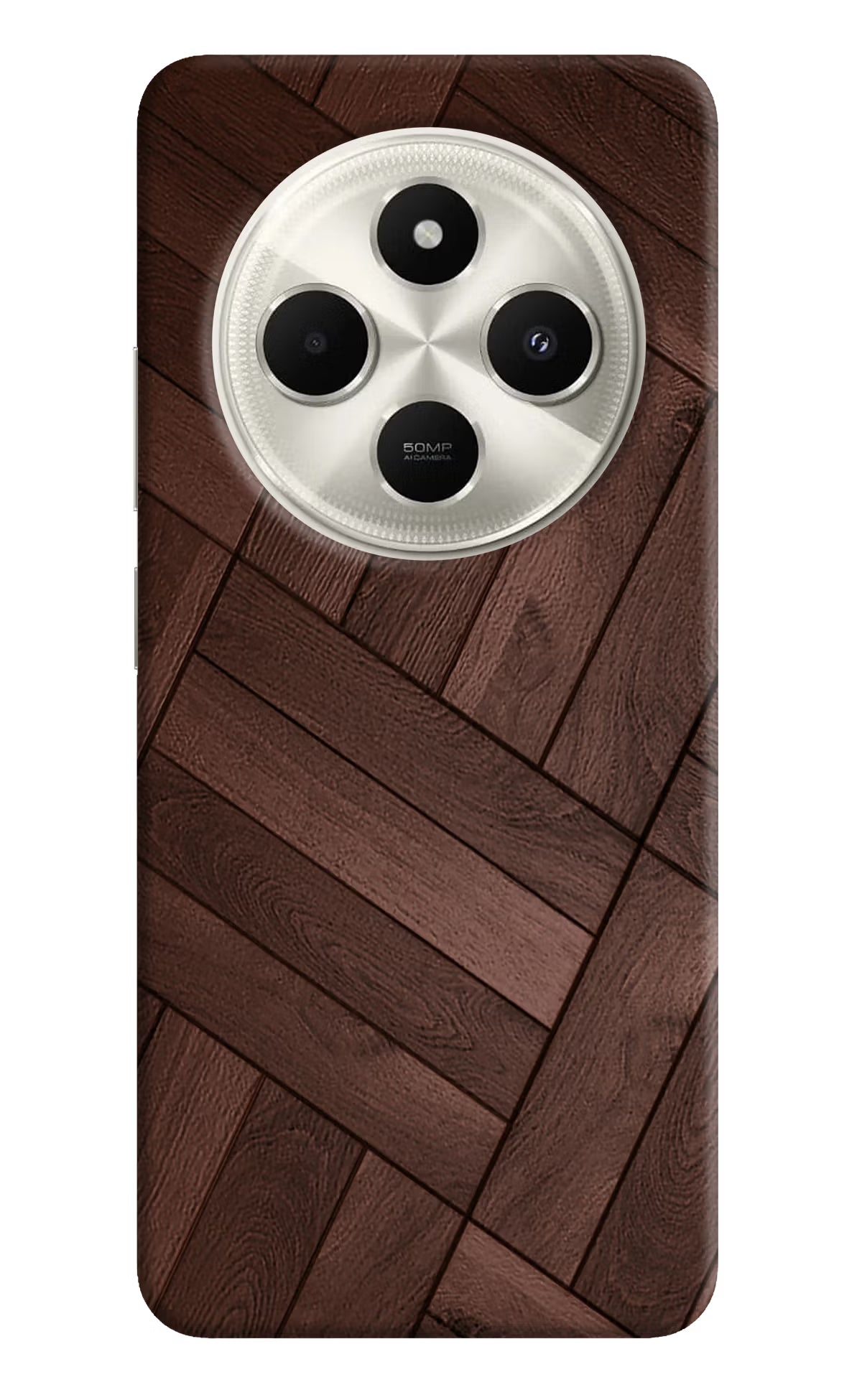 Wooden Texture Design Poco C75 5G Back Cover