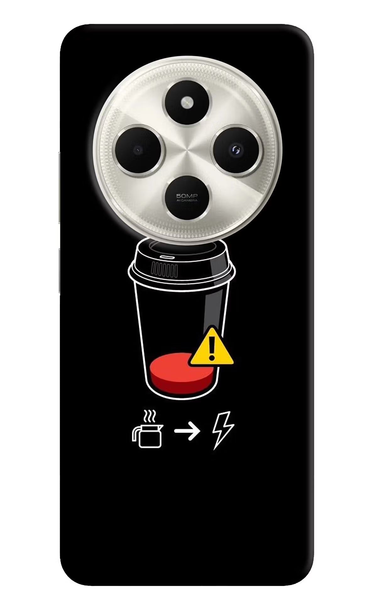 Coffee Poco C75 5G Back Cover