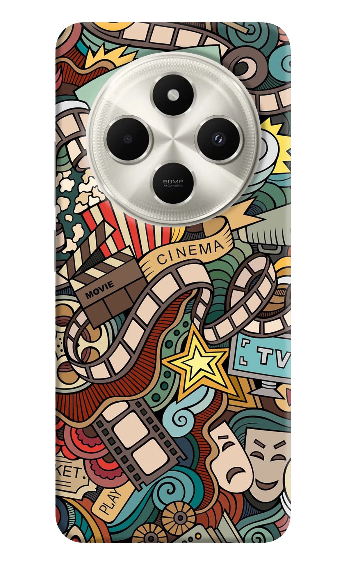 Cinema Abstract Poco C75 5G Back Cover