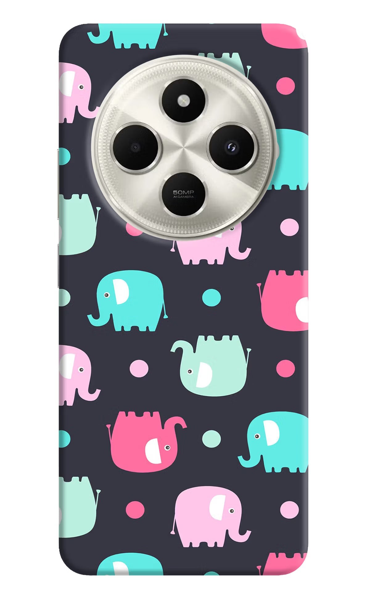 Elephants Poco C75 5G Back Cover