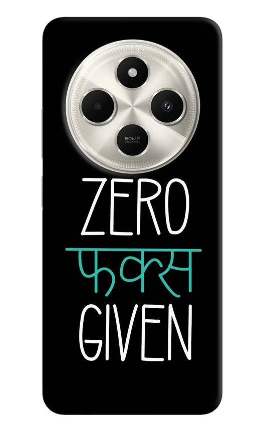 Zero Fucks Given Poco C75 5G Back Cover