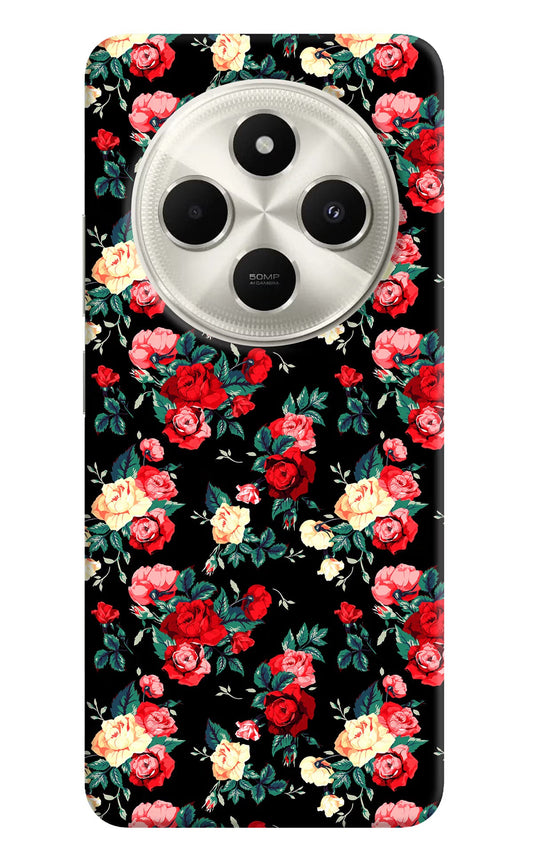 Rose Pattern Poco C75 5G Back Cover
