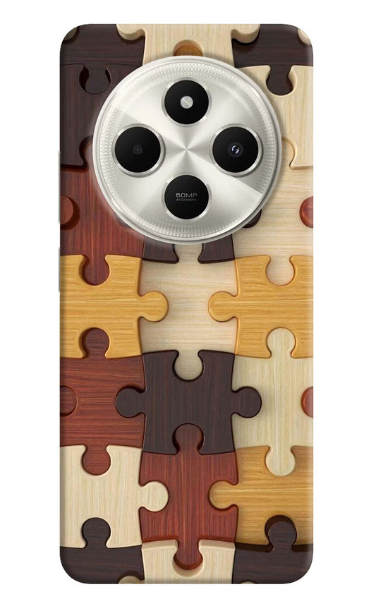 Wooden Puzzle Poco C75 5G Back Cover