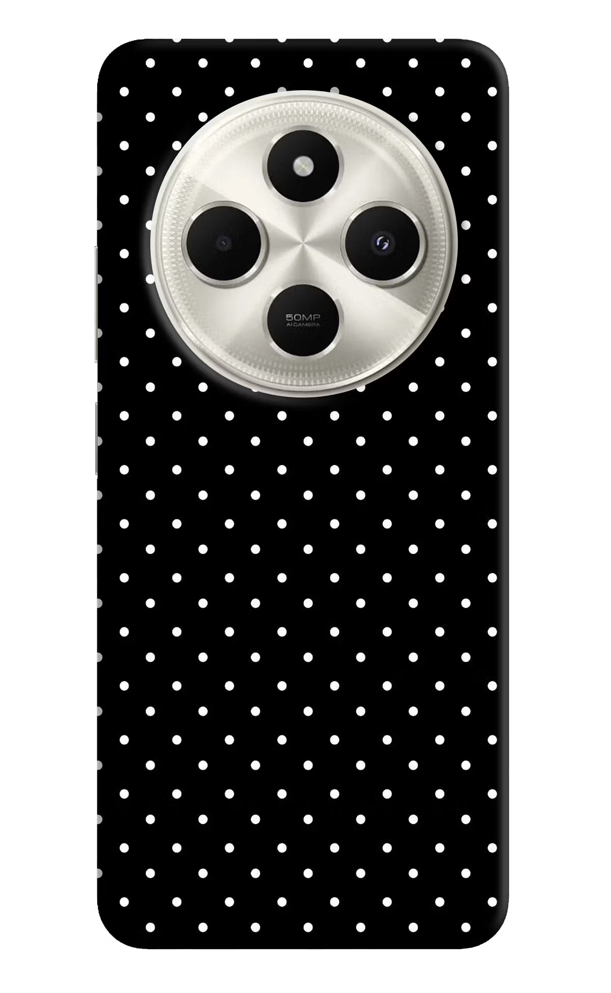 White Dots Poco C75 5G Back Cover
