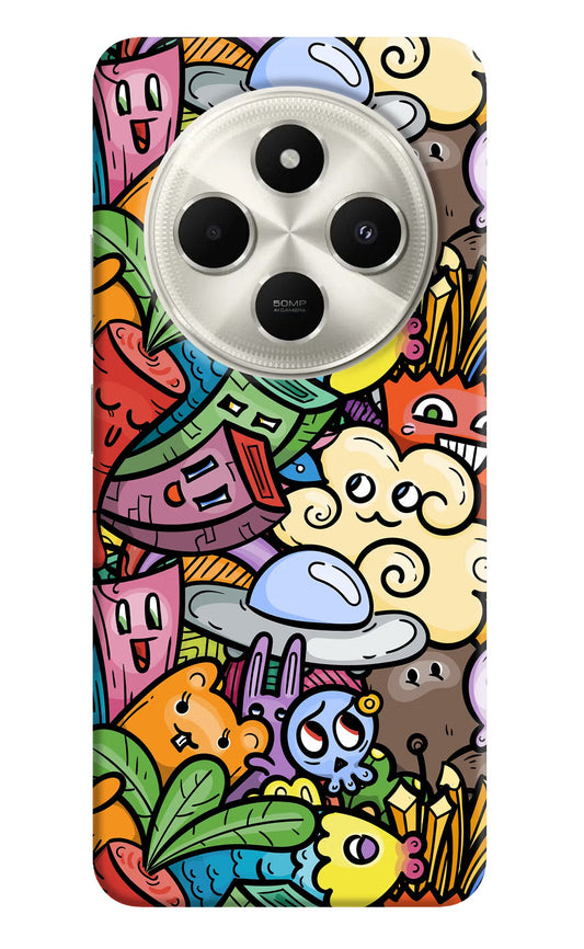 Veggie Doodle Poco C75 5G Back Cover
