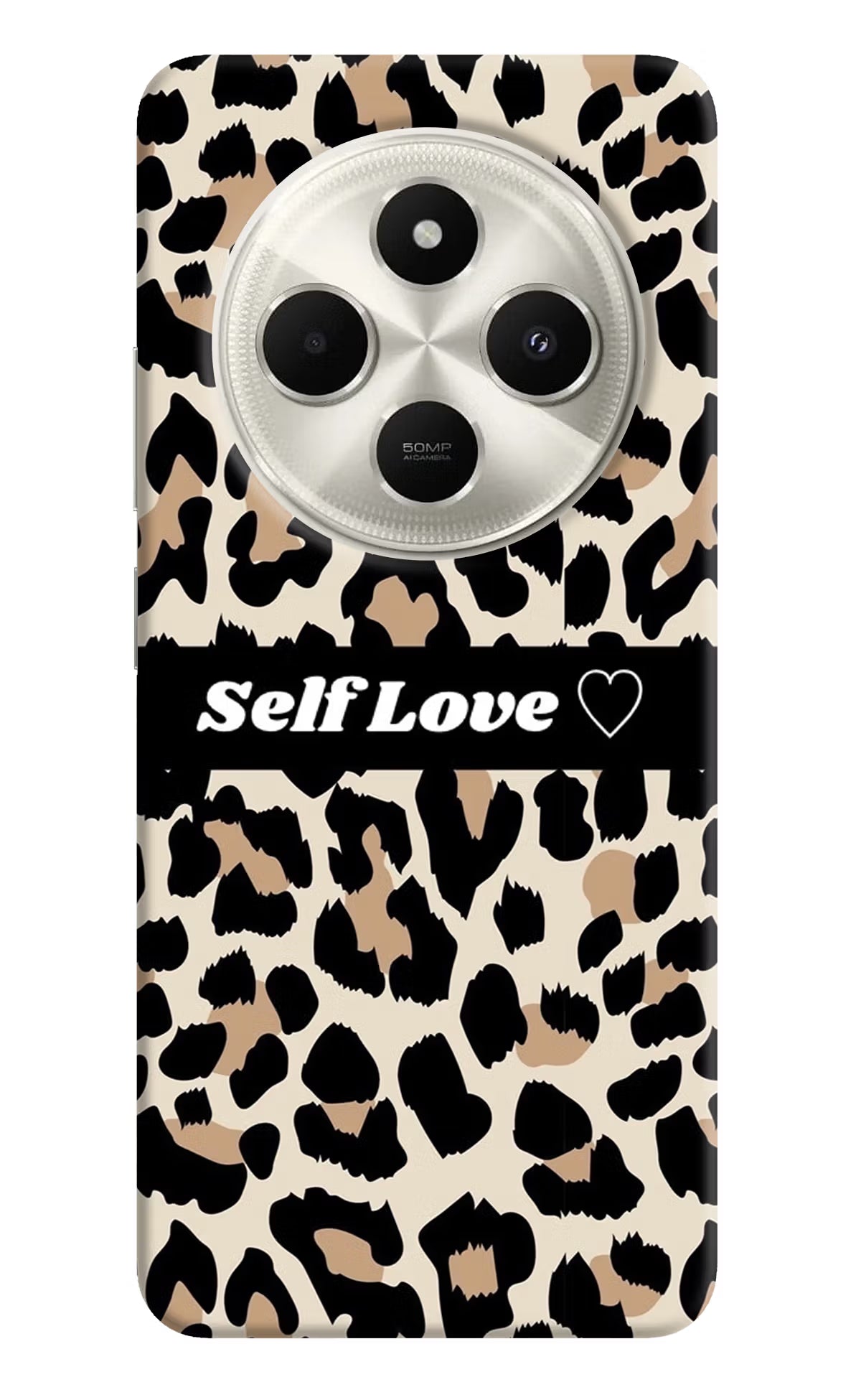 Leopard Print Self Love Poco C75 5G Back Cover
