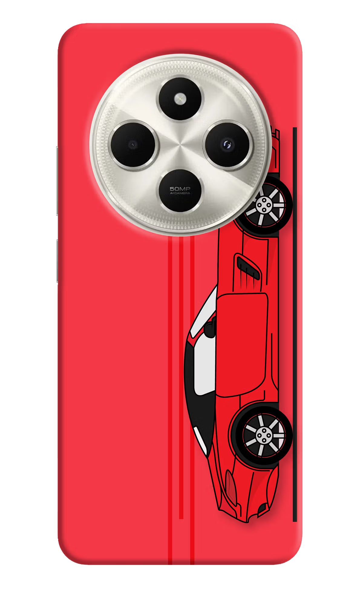 Red Velocity Poco C75 5G Back Cover