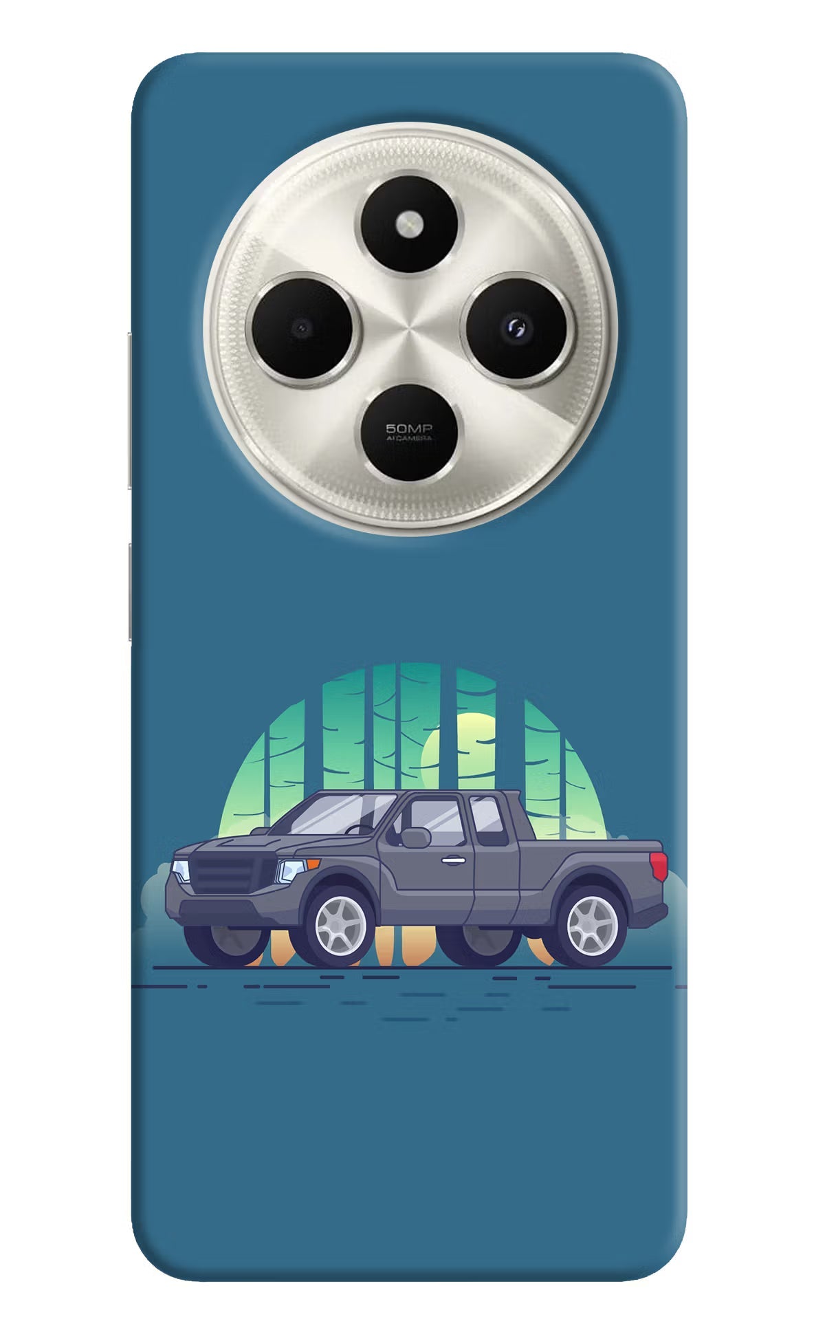Retro Garage Vibe Poco C75 5G Back Cover