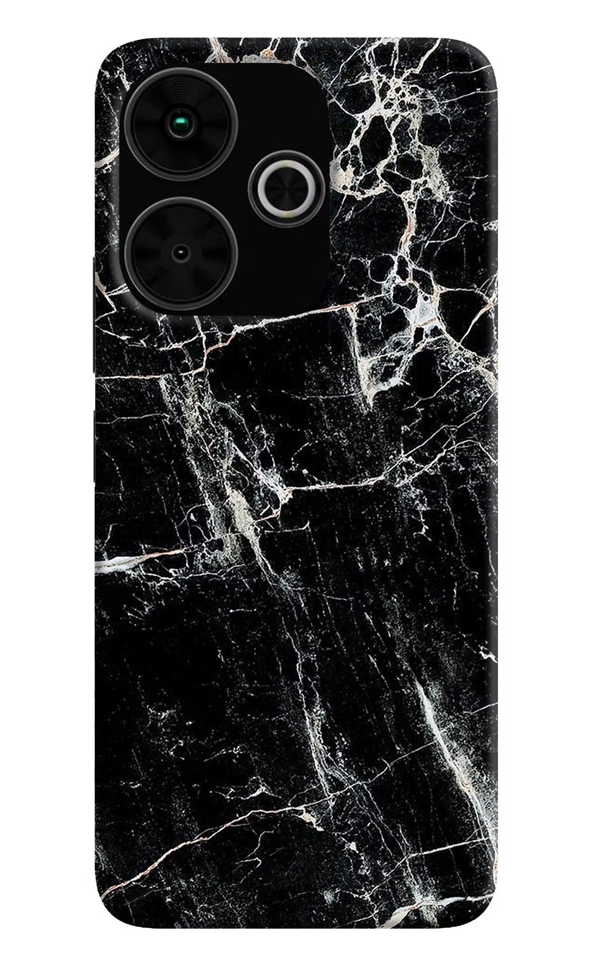 Black Marble Texture Poco M6 Plus 5G Back Cover