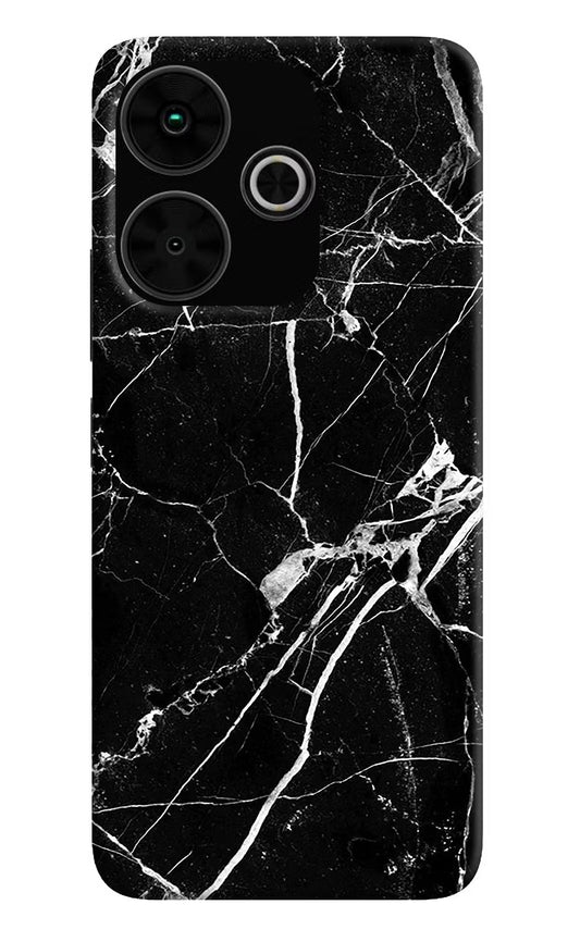 Black Marble Pattern Poco M6 Plus 5G Back Cover