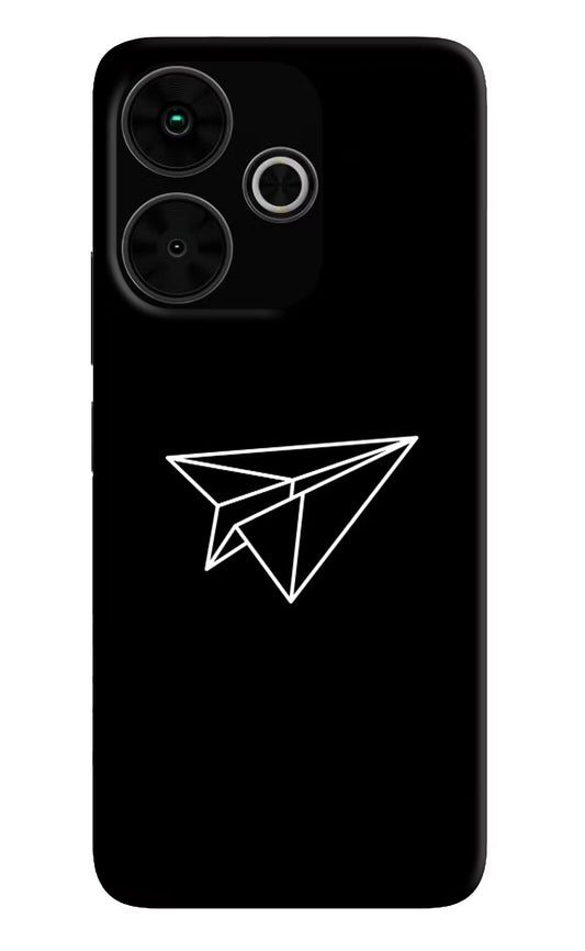 Paper Plane White Poco M6 Plus 5G Back Cover