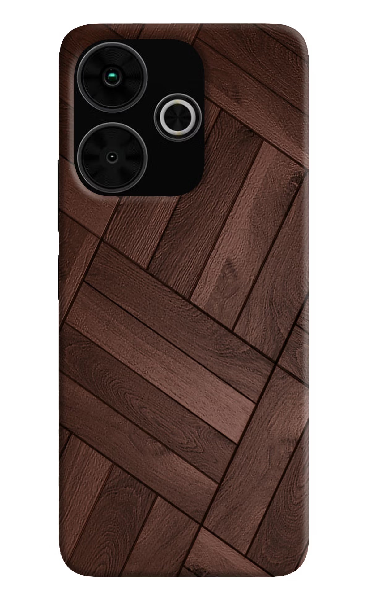 Wooden Texture Design Poco M6 Plus 5G Back Cover
