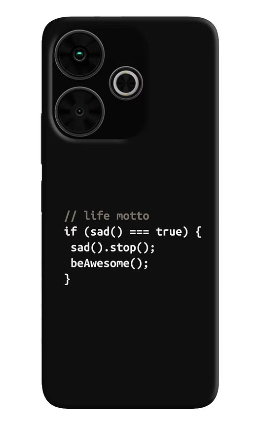 Life Motto Code Poco M6 Plus 5G Back Cover