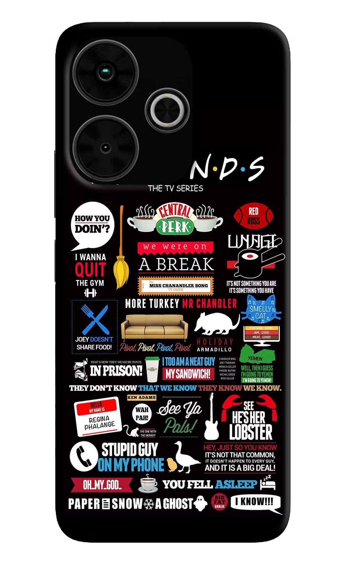 FRIENDS Poco M6 Plus 5G Back Cover