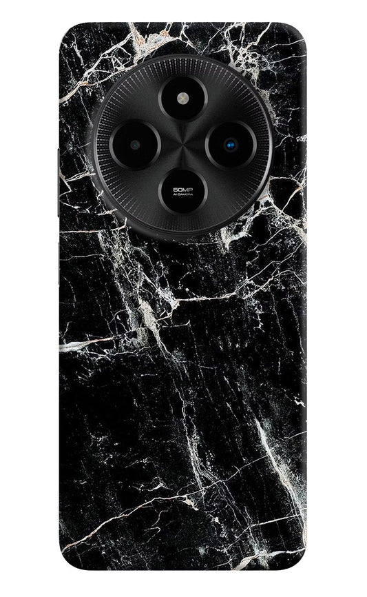 Black Marble Texture Poco M7 5G Back Cover