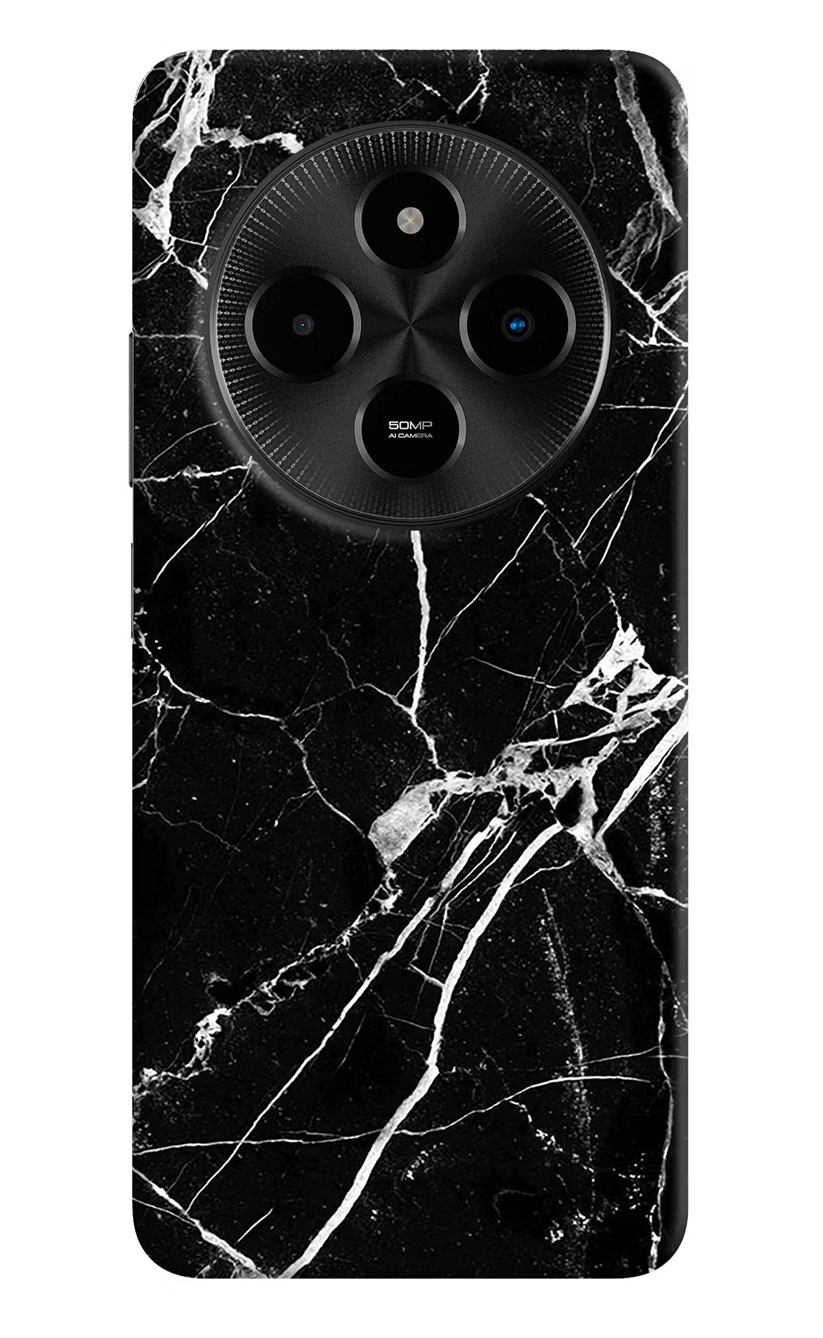 Black Marble Pattern Poco M7 5G Back Cover