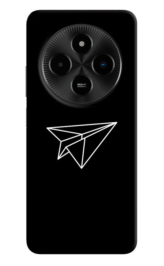 Paper Plane White Poco M7 5G Back Cover