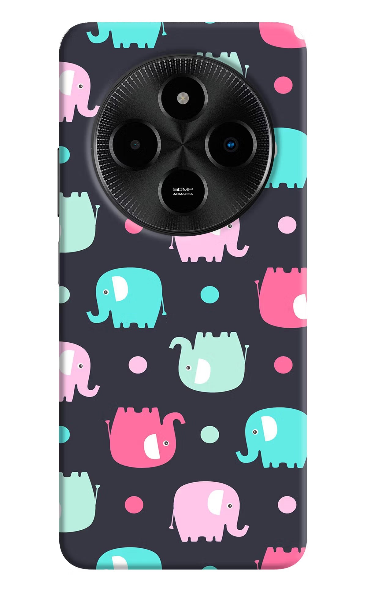 Elephants Poco M7 5G Back Cover