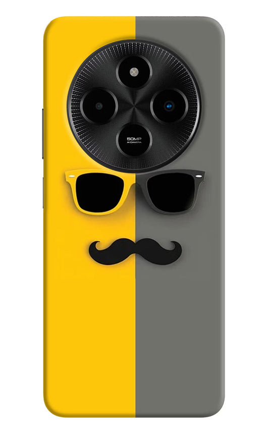 Sunglasses with Mustache Poco M7 5G Back Cover