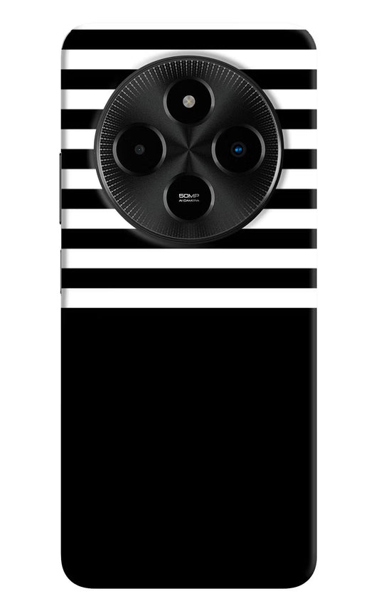 Black and White Print Poco M7 5G Back Cover