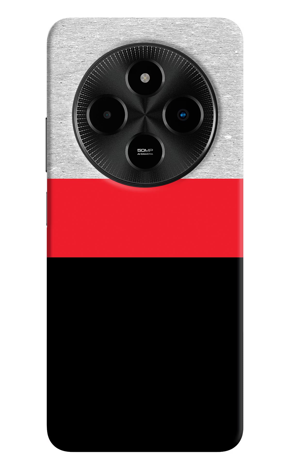 Tri Color Pattern Poco M7 5G Back Cover
