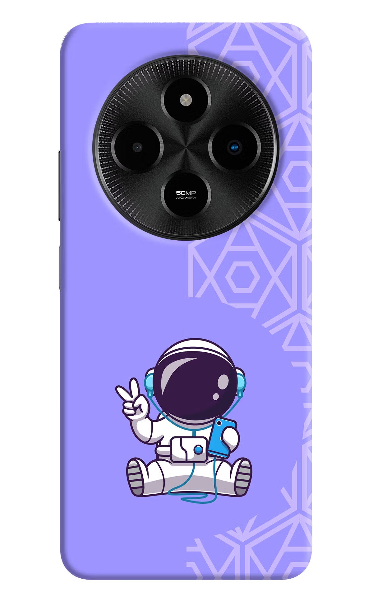 Cute Astronaut Chilling Poco M7 5G Back Cover