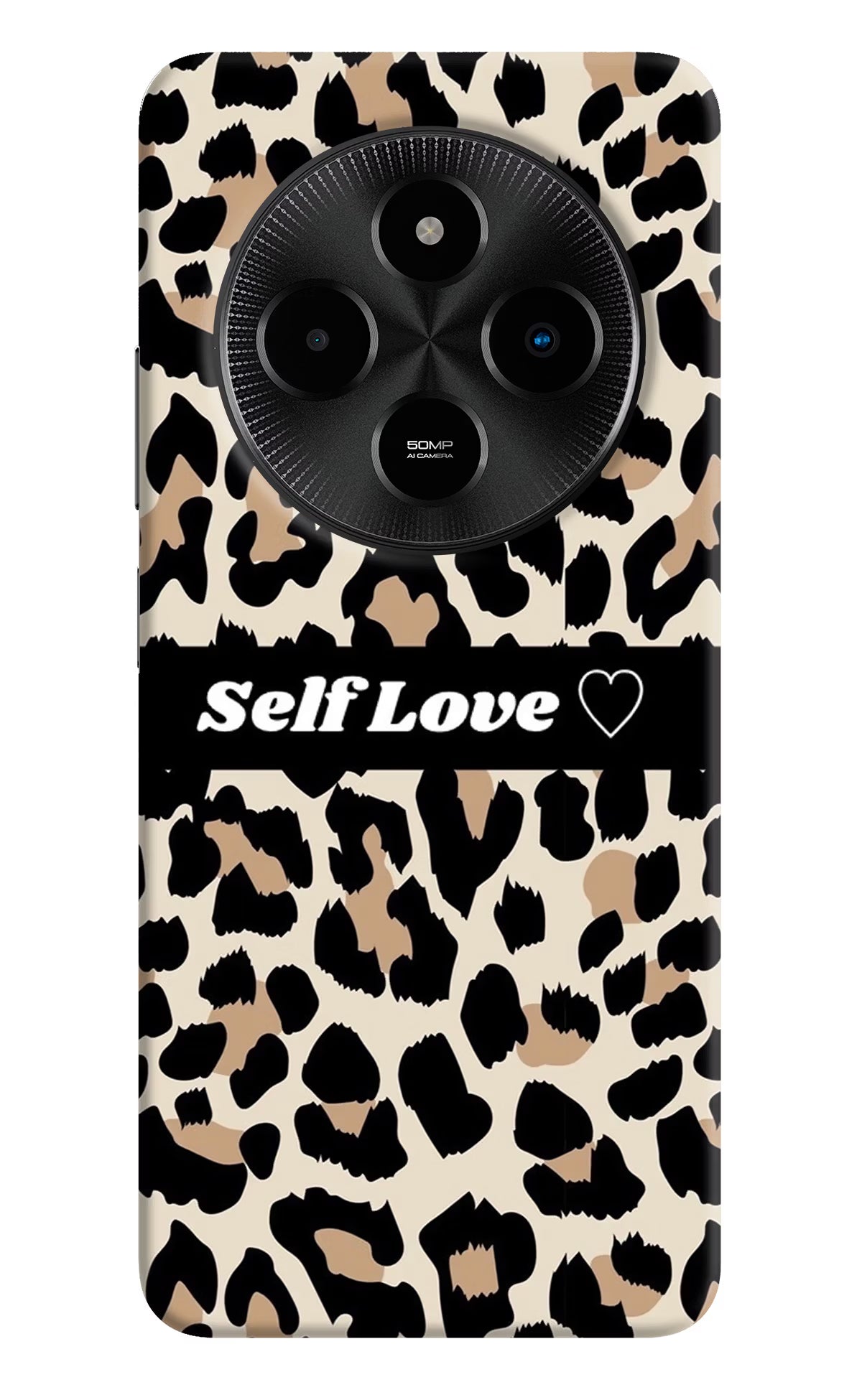 Leopard Print Self Love Poco M7 5G Back Cover