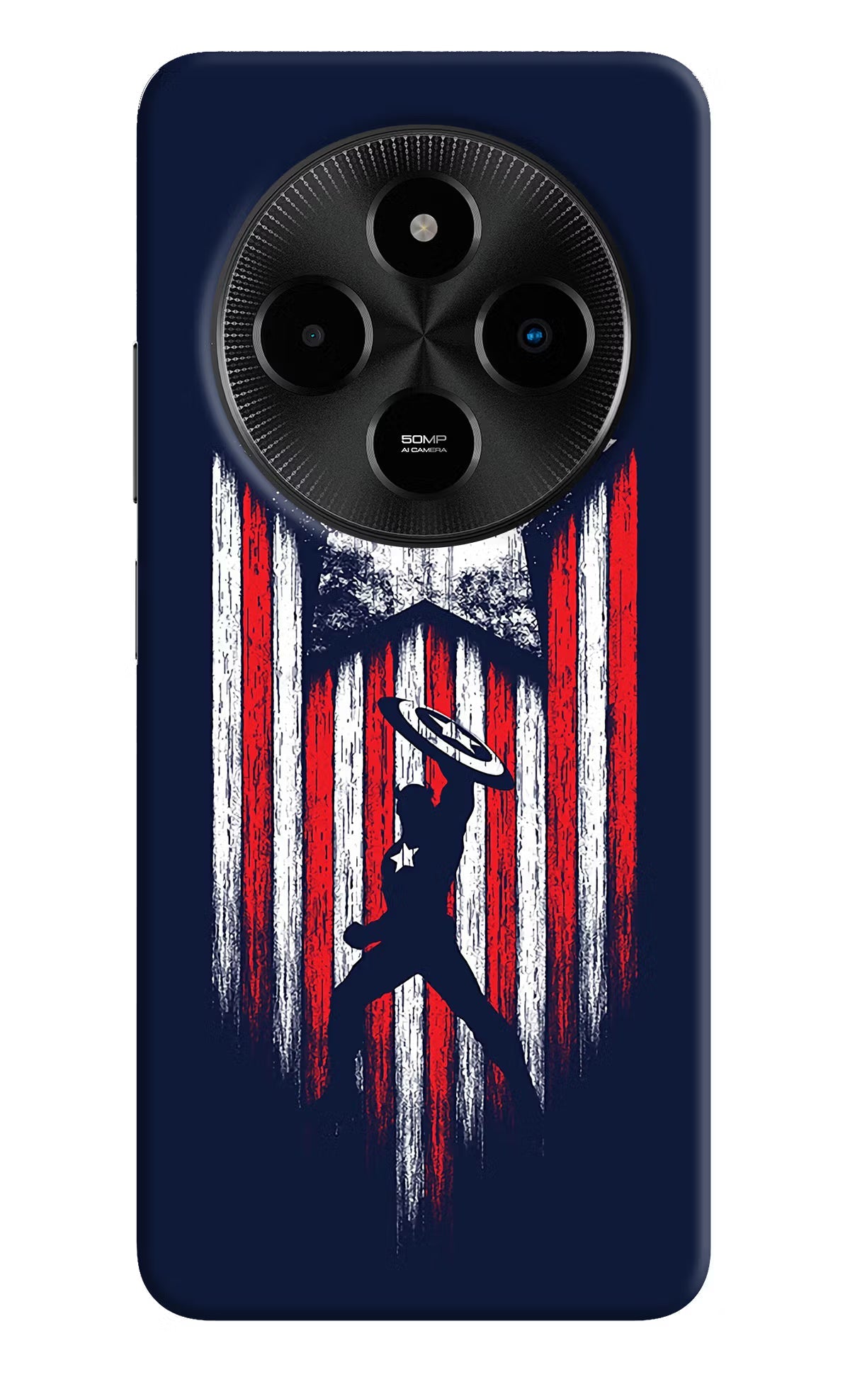 Captain America Marvel Art Poco M7 5G Back Cover