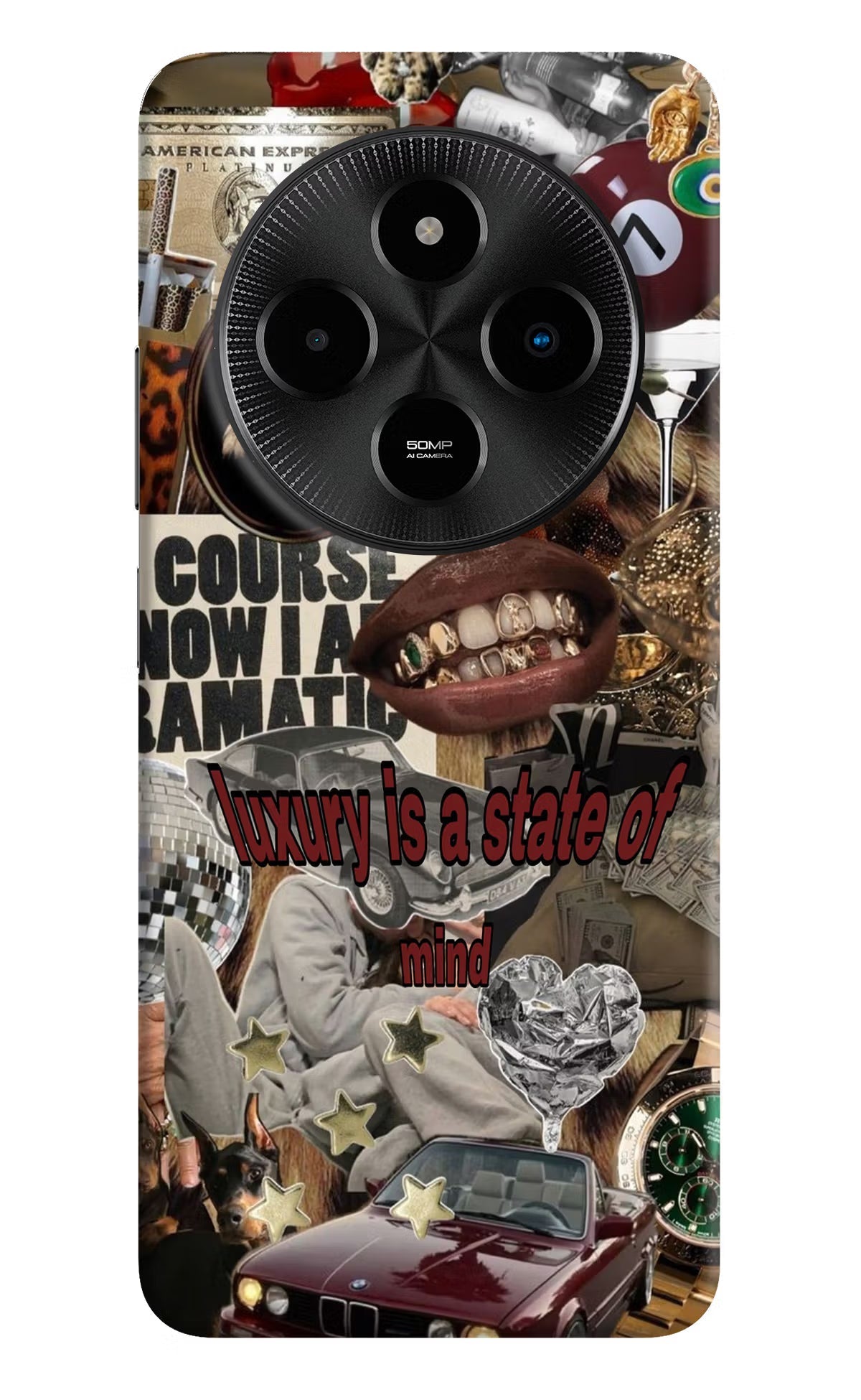 Luxury Poco M7 5G Back Cover