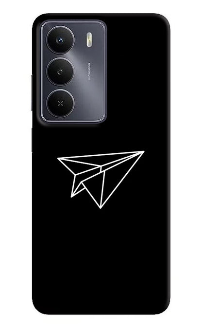 Paper Plane White Realme Narzo 80 Lite 5G Back Cover
