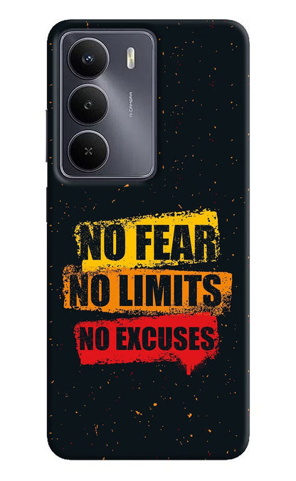 No Fear No Limits No Excuse Realme Narzo 80 Lite 5G Back Cover