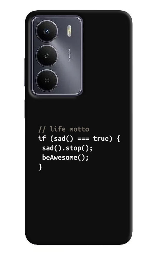Life Motto Code Realme Narzo 80 Lite 5G Back Cover