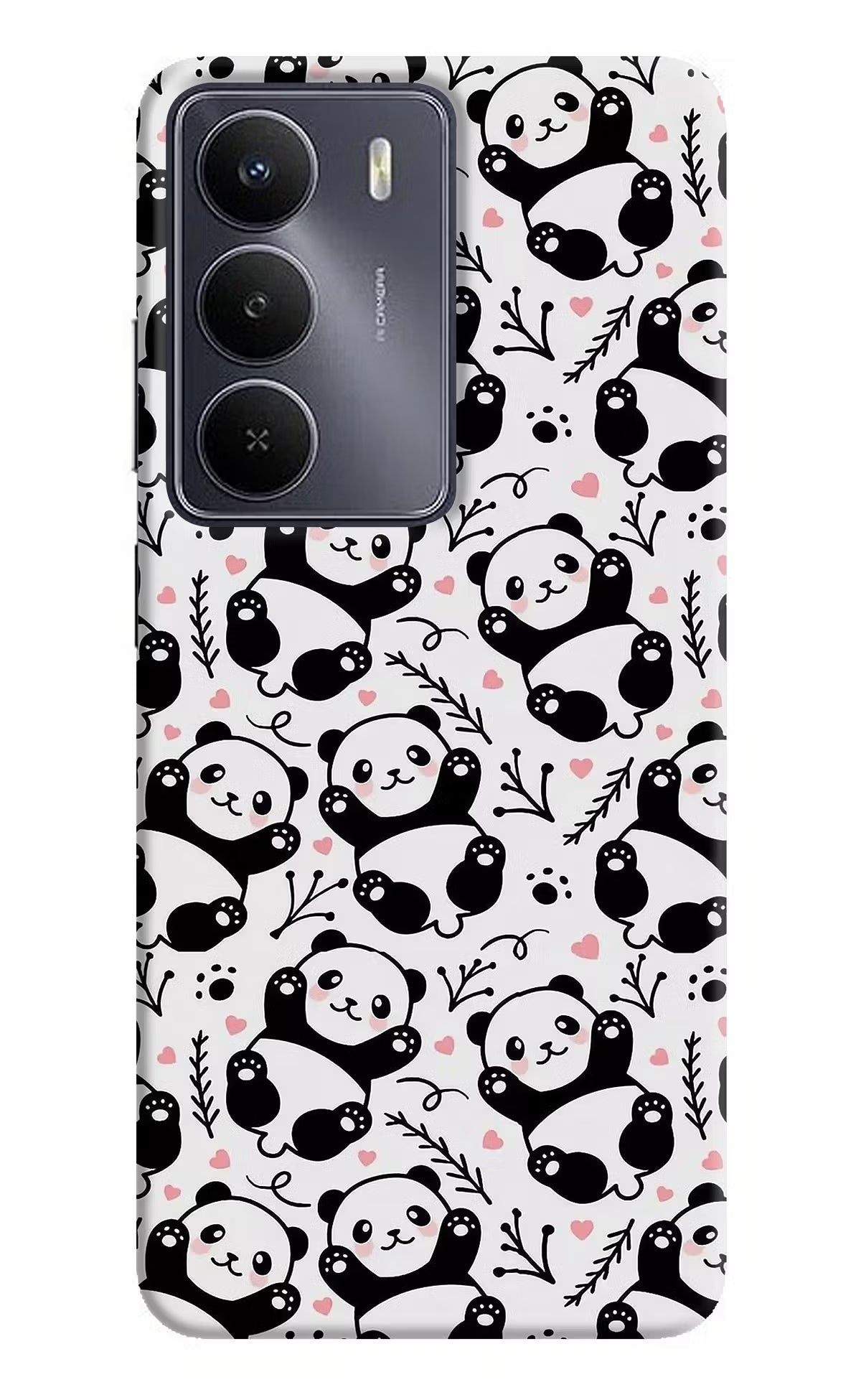 Cute Panda Realme Narzo 80 Lite 5G Back Cover