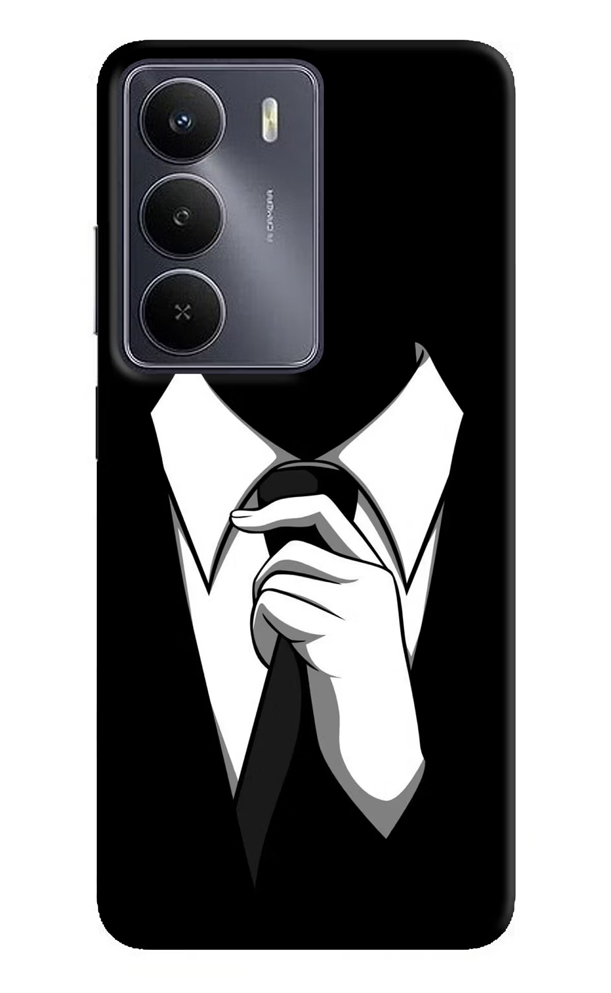 Black Tie Realme Narzo 80 Lite 5G Back Cover