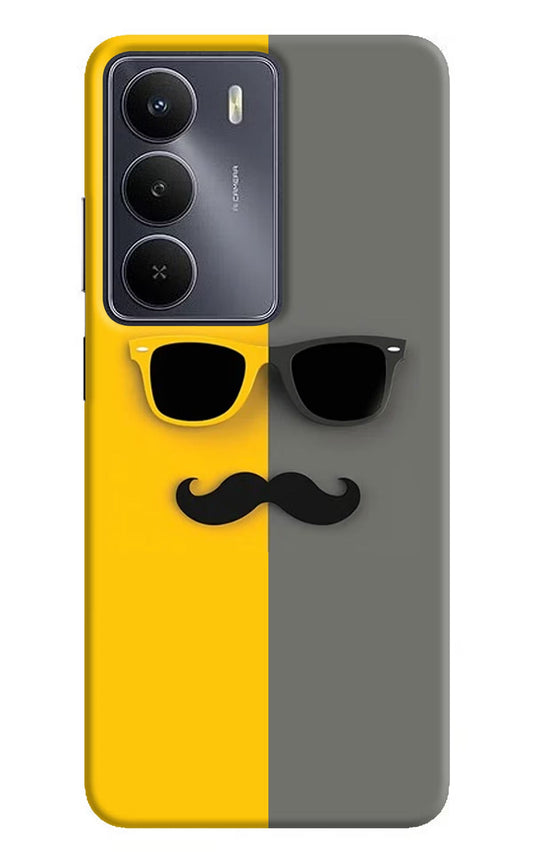 Sunglasses with Mustache Realme Narzo 80 Lite 5G Back Cover