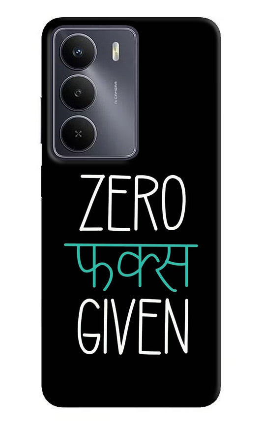 Zero Fucks Given Realme Narzo 80 Lite 5G Back Cover