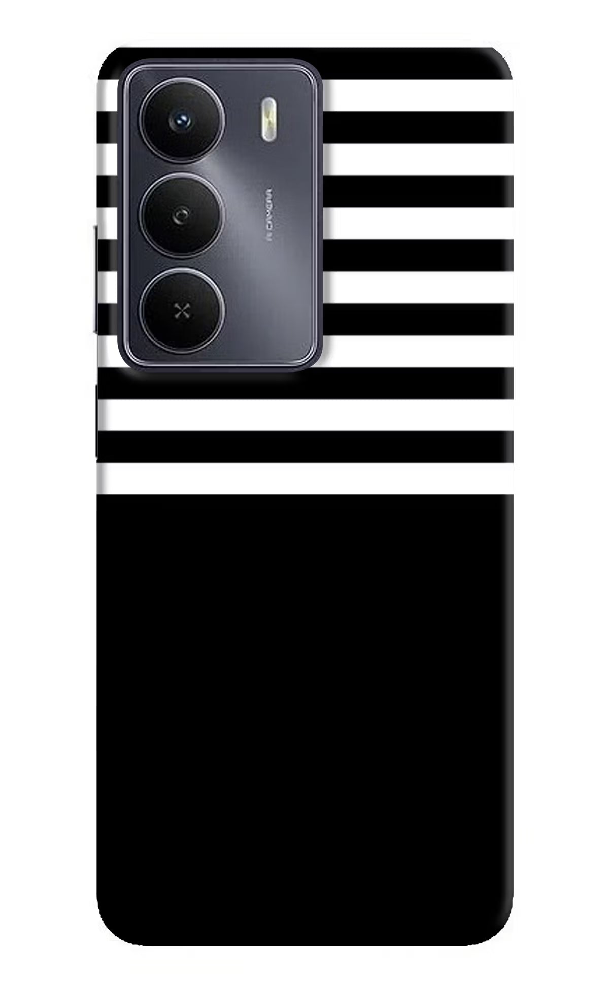 Black and White Print Realme Narzo 80 Lite 5G Back Cover