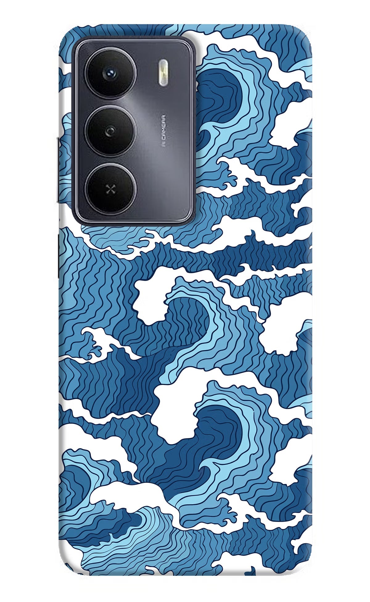 Blue Waves Realme Narzo 80 Lite 5G Back Cover