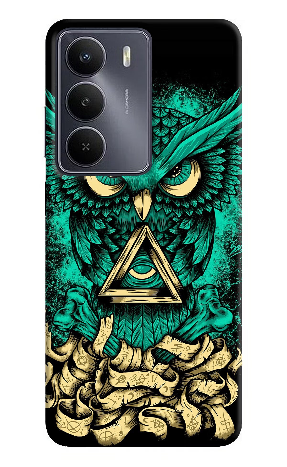 Green Owl Realme Narzo 80 Lite 5G Back Cover